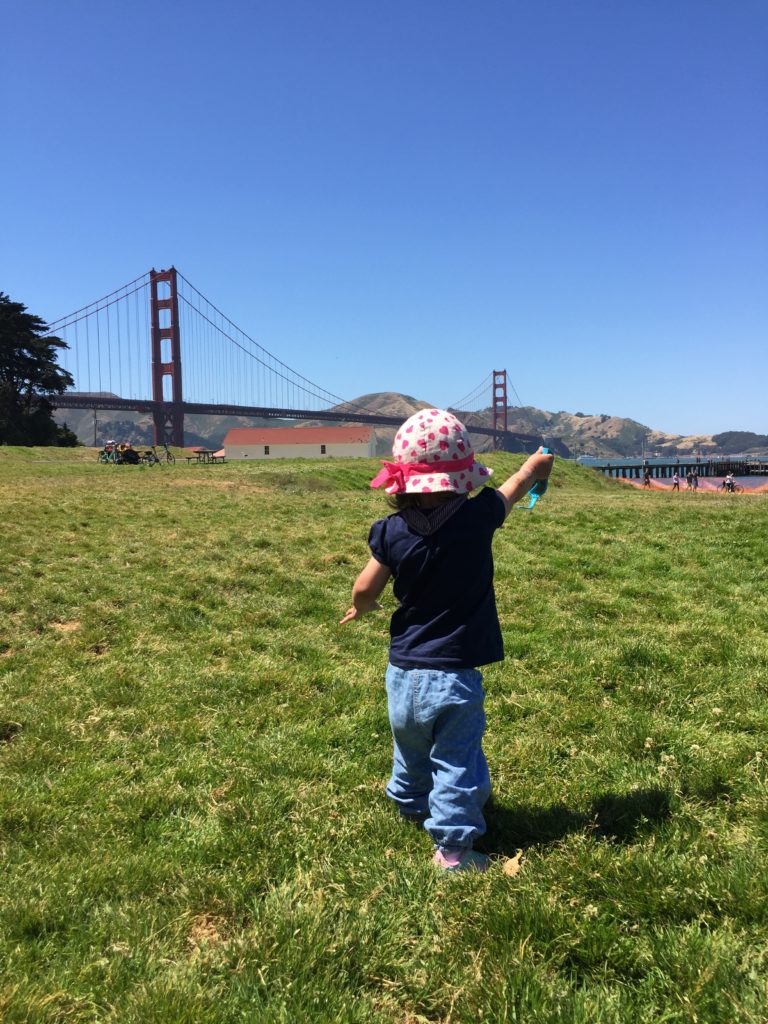 Vor der Golden Gate Bridge in San Francisco