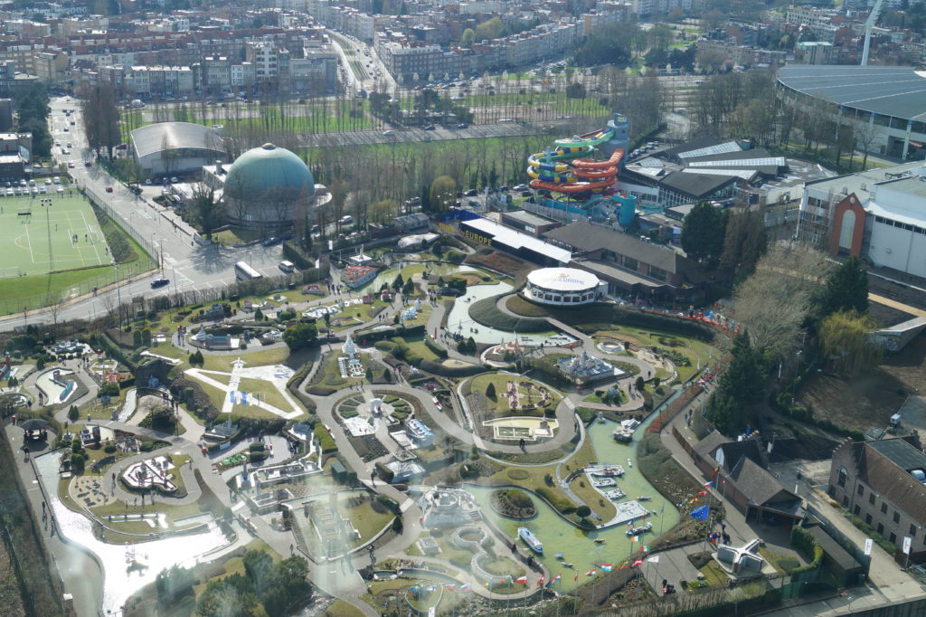 Mini Europe von oben vom Atomium aus