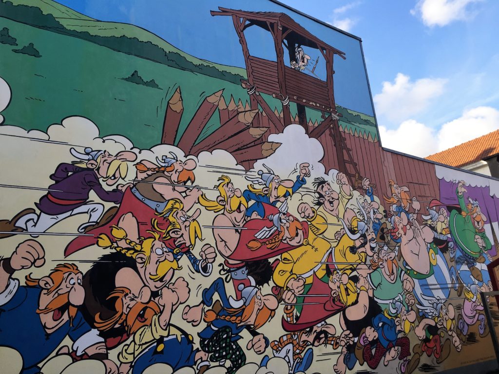 Asterix und Obelix Comic in Brüssel