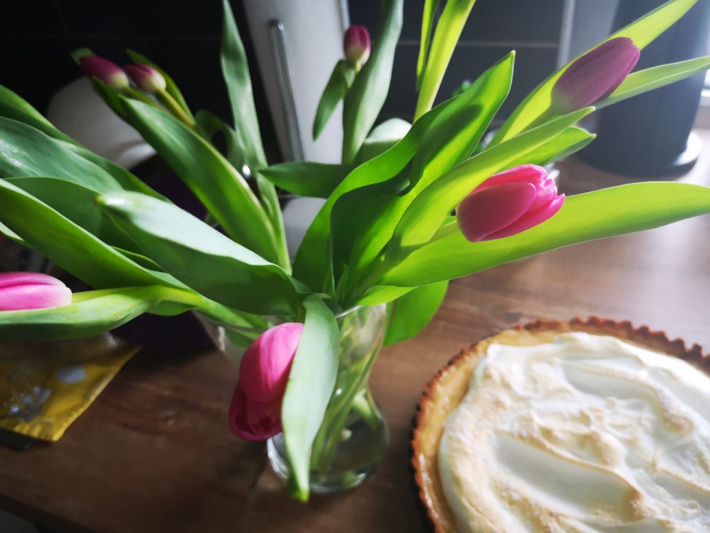 key lime pie und tulpen zum frauentag