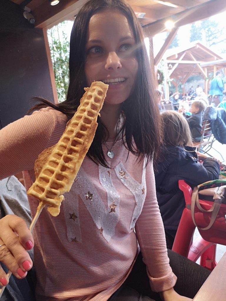 waffel am stiel auf dem gertrudenhof