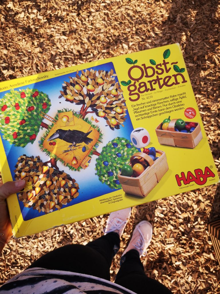 flohmarkt schnäppchen: das große obstgarten spiel von haba