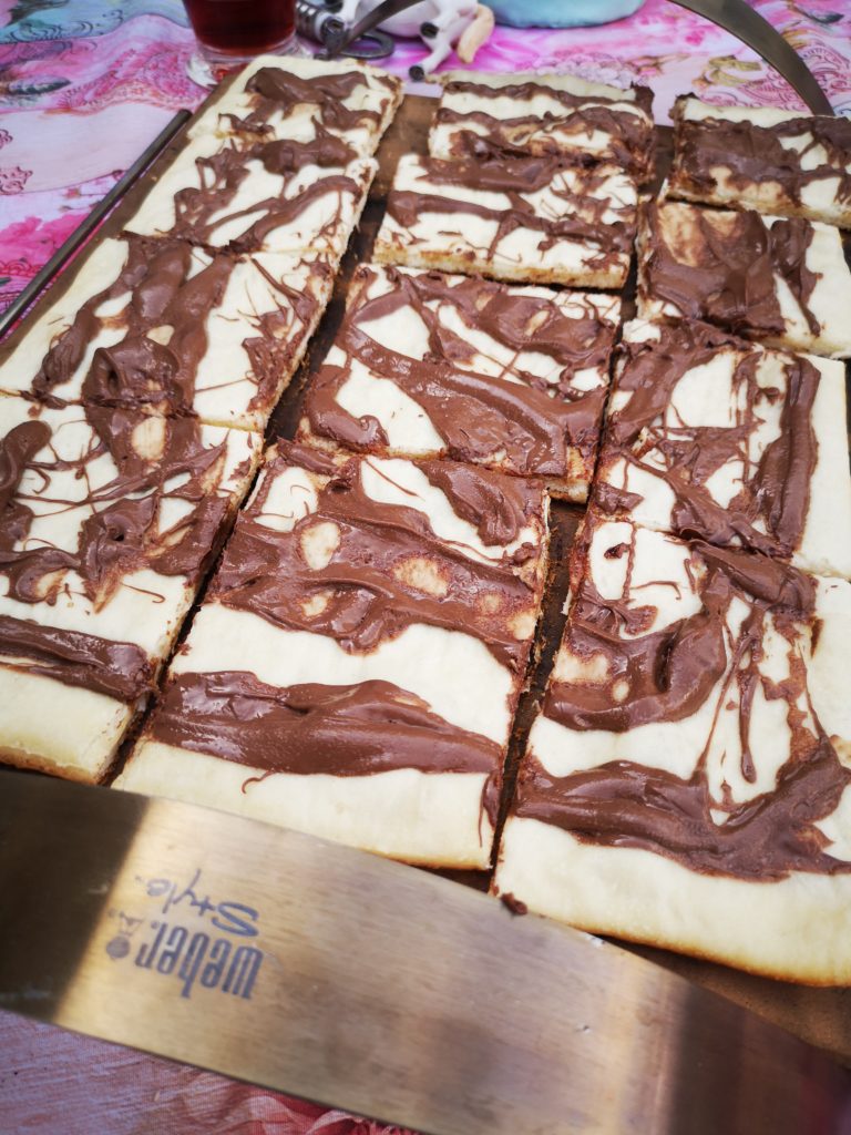 nutella pizza vom grill