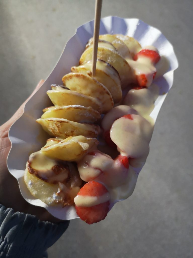 street food festival in koblenz: poffertjes