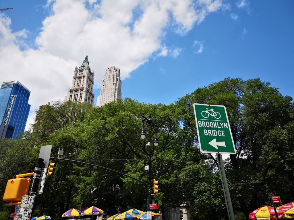 gut becshilderte fahrradwege in new york