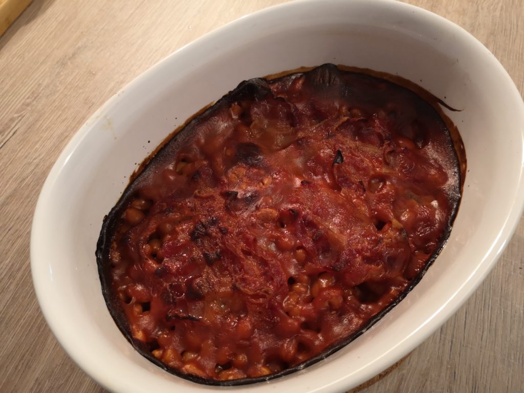 traditionelles amerikanisches rezept: baked beans