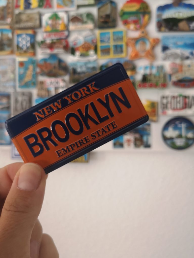 erinnerungen an new york: magnet von brooklyn