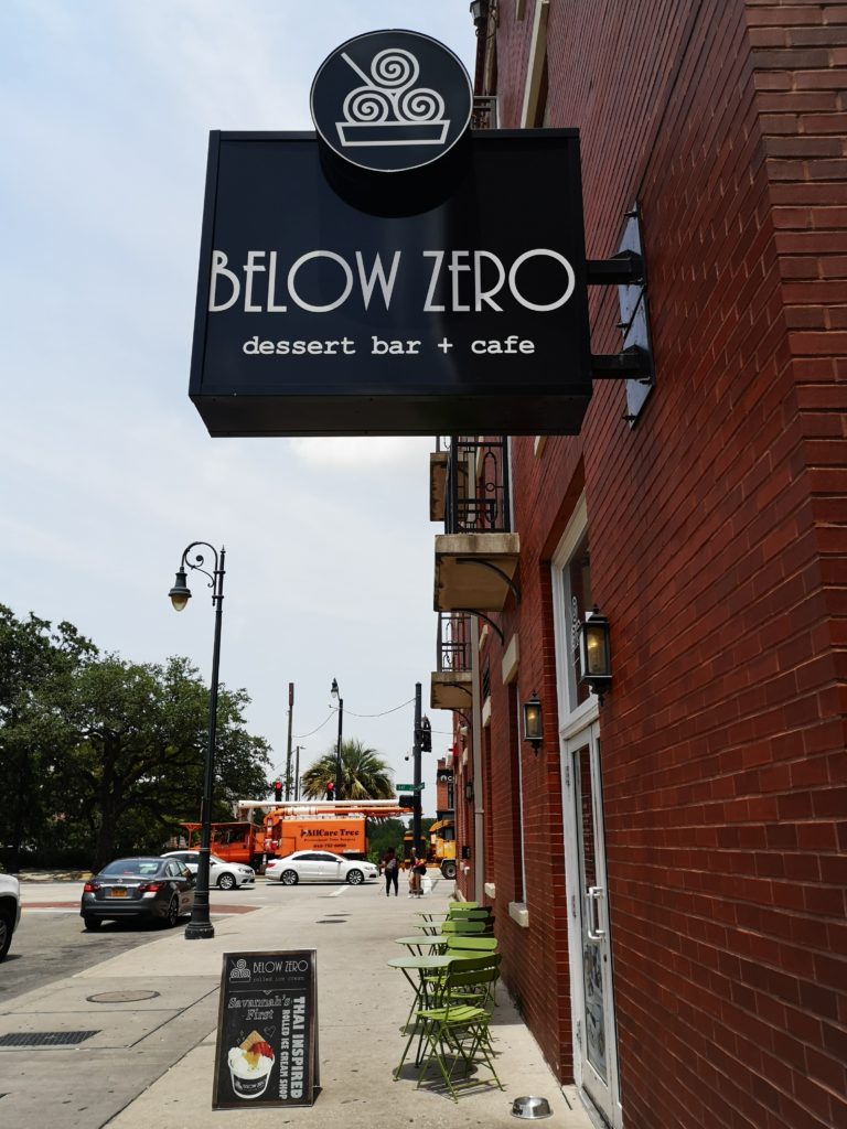 below zero café in savannah