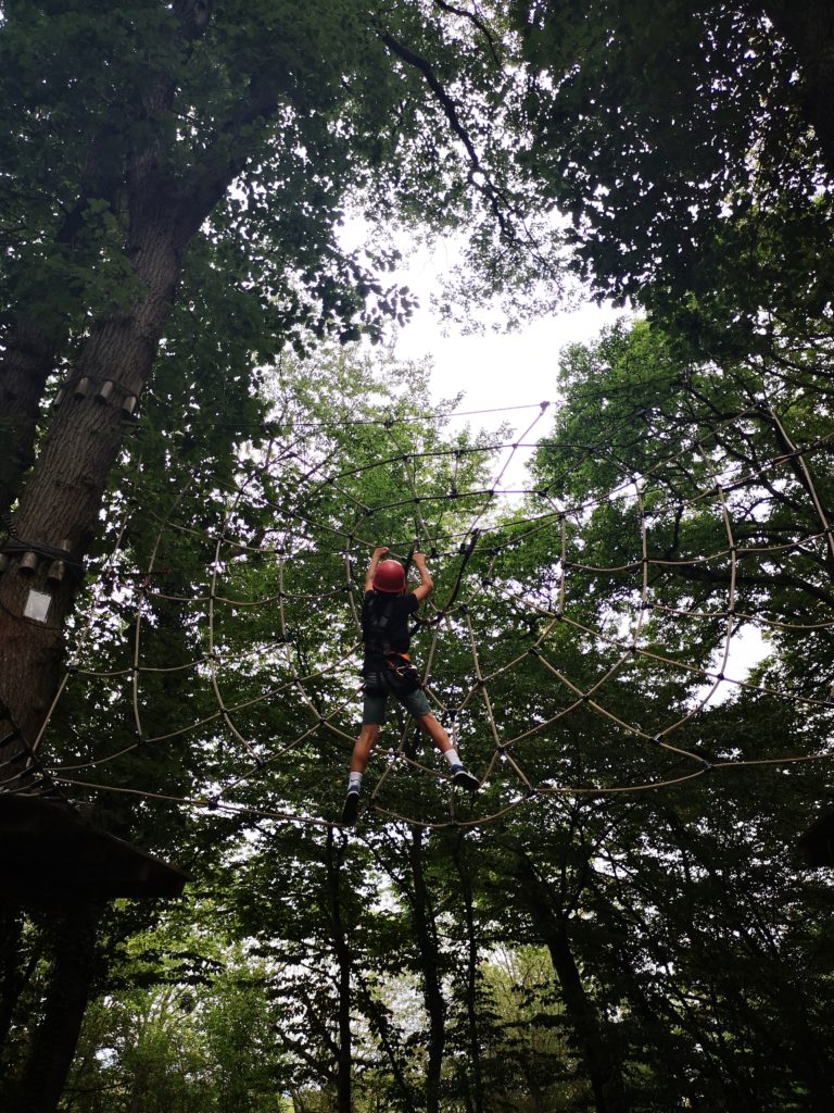 klettern wie spiderman im kletterwald diez