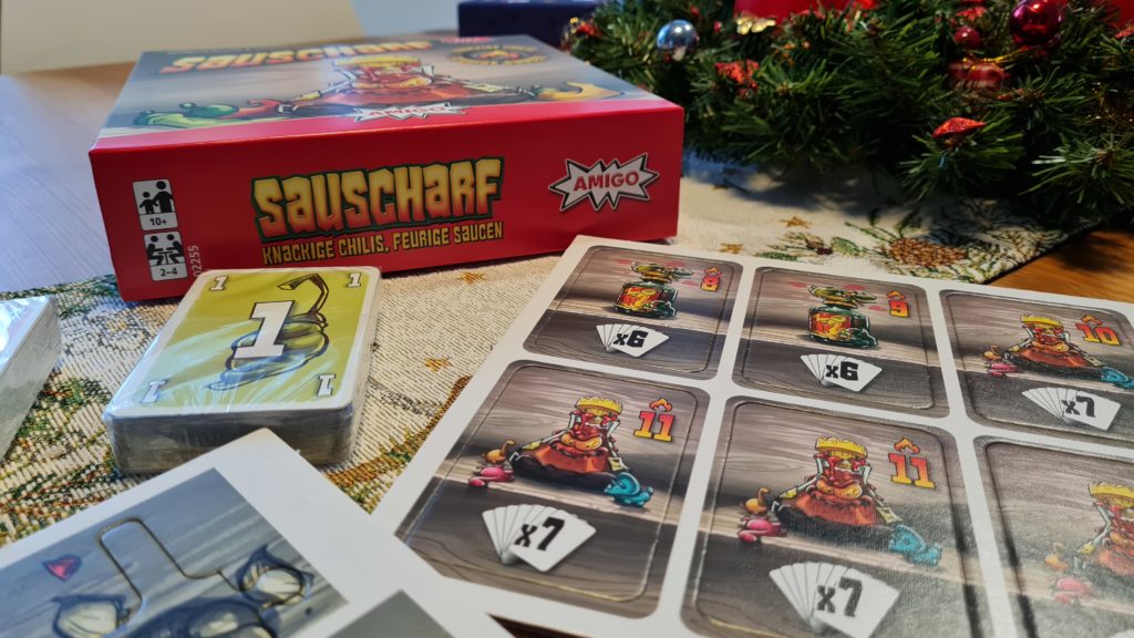 geschenkidee zu weihnachten: sauscharf von amigo spiele