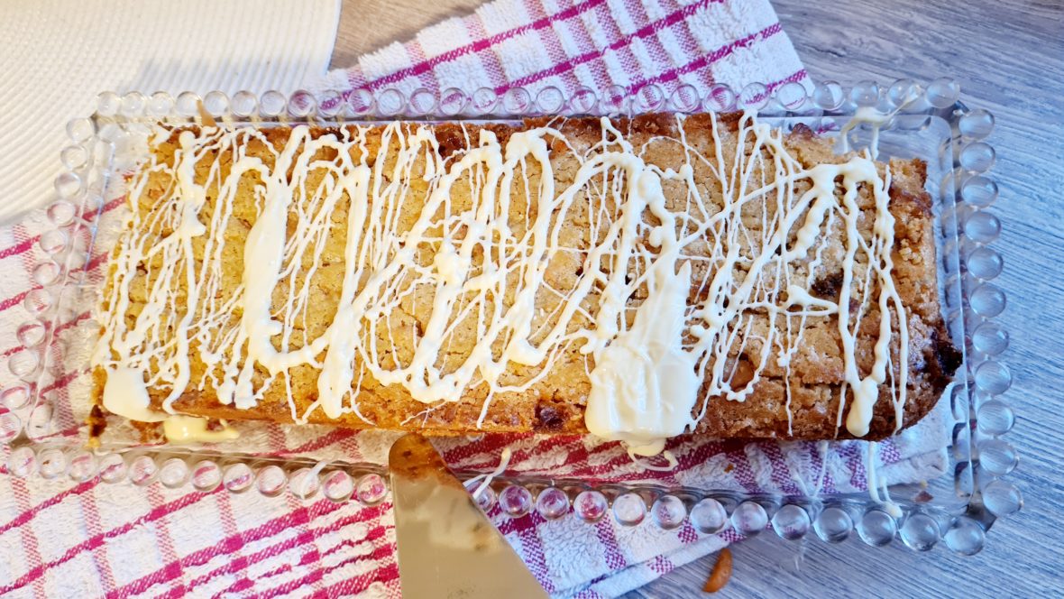 white chocolate carrot bread