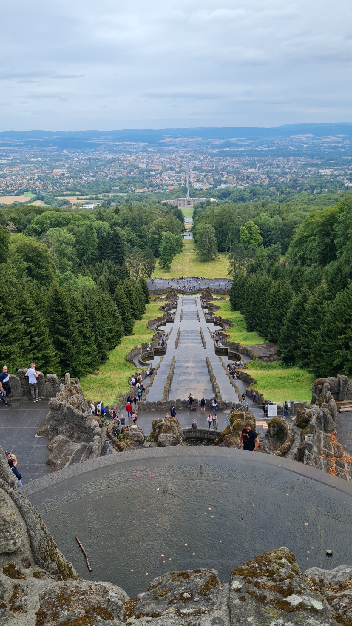 blick vom herkules denkmal in kassel