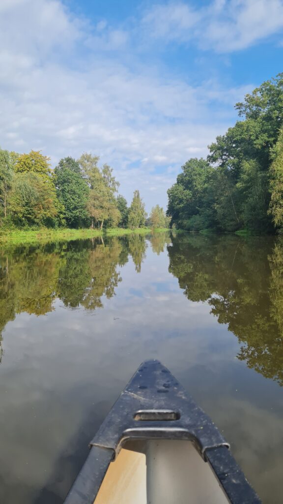 Kanufahrt auf der Regge