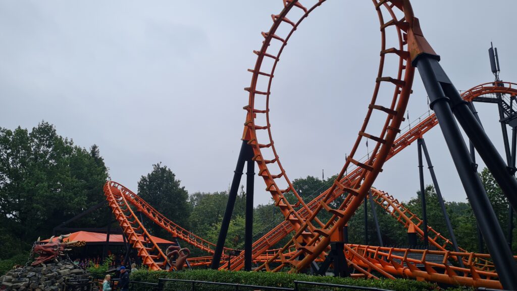 Loopingachterbahn im Abenteuerpark Hellendorn