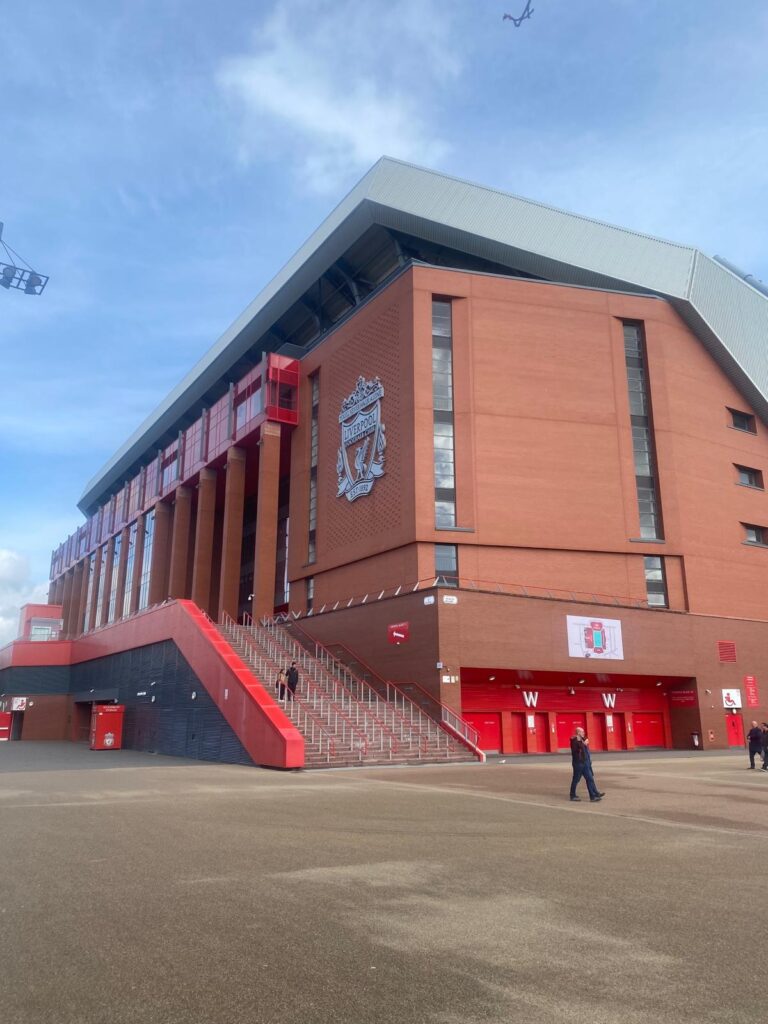 Das Anfield Stadium in Liverpool